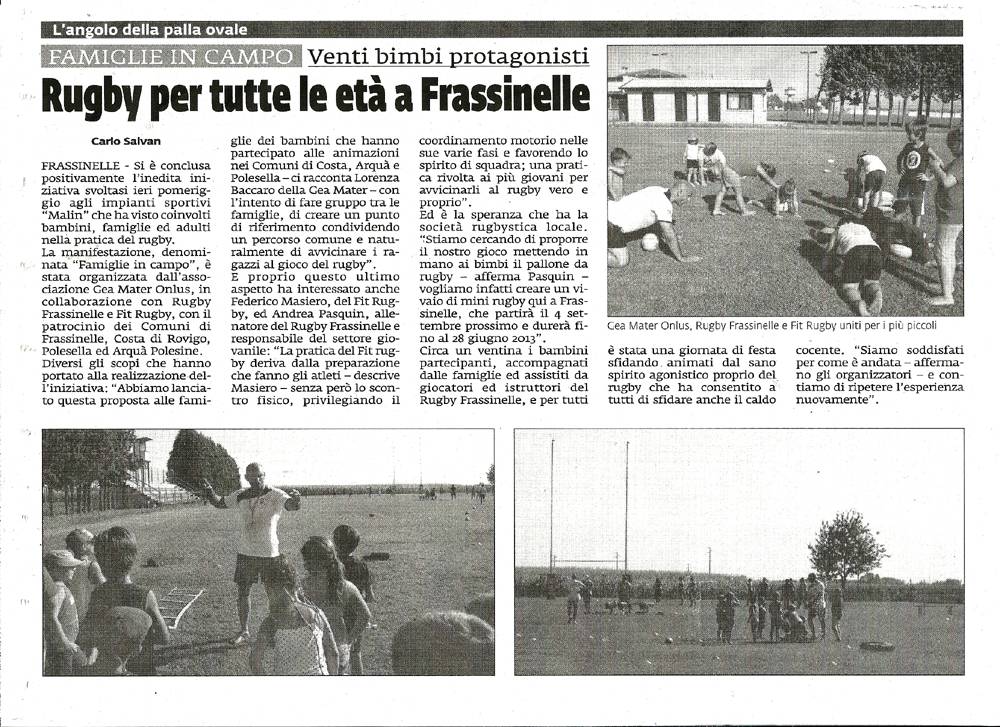 lavoce 06 08 2012 rugby frassinelle